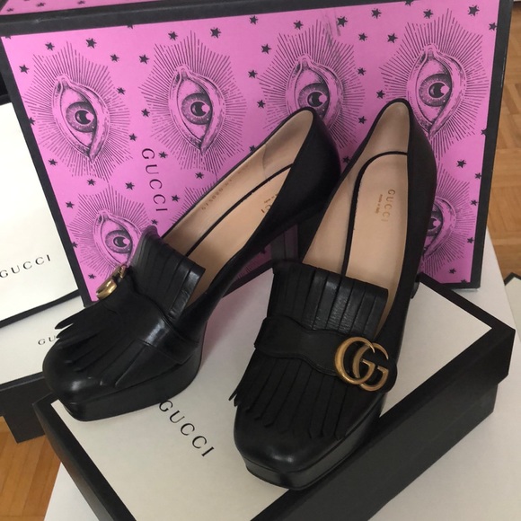 Gucci Shoes - Gucci Marmont platform loafers